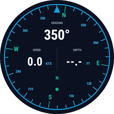 Compass ReelPoints Wear OS screen